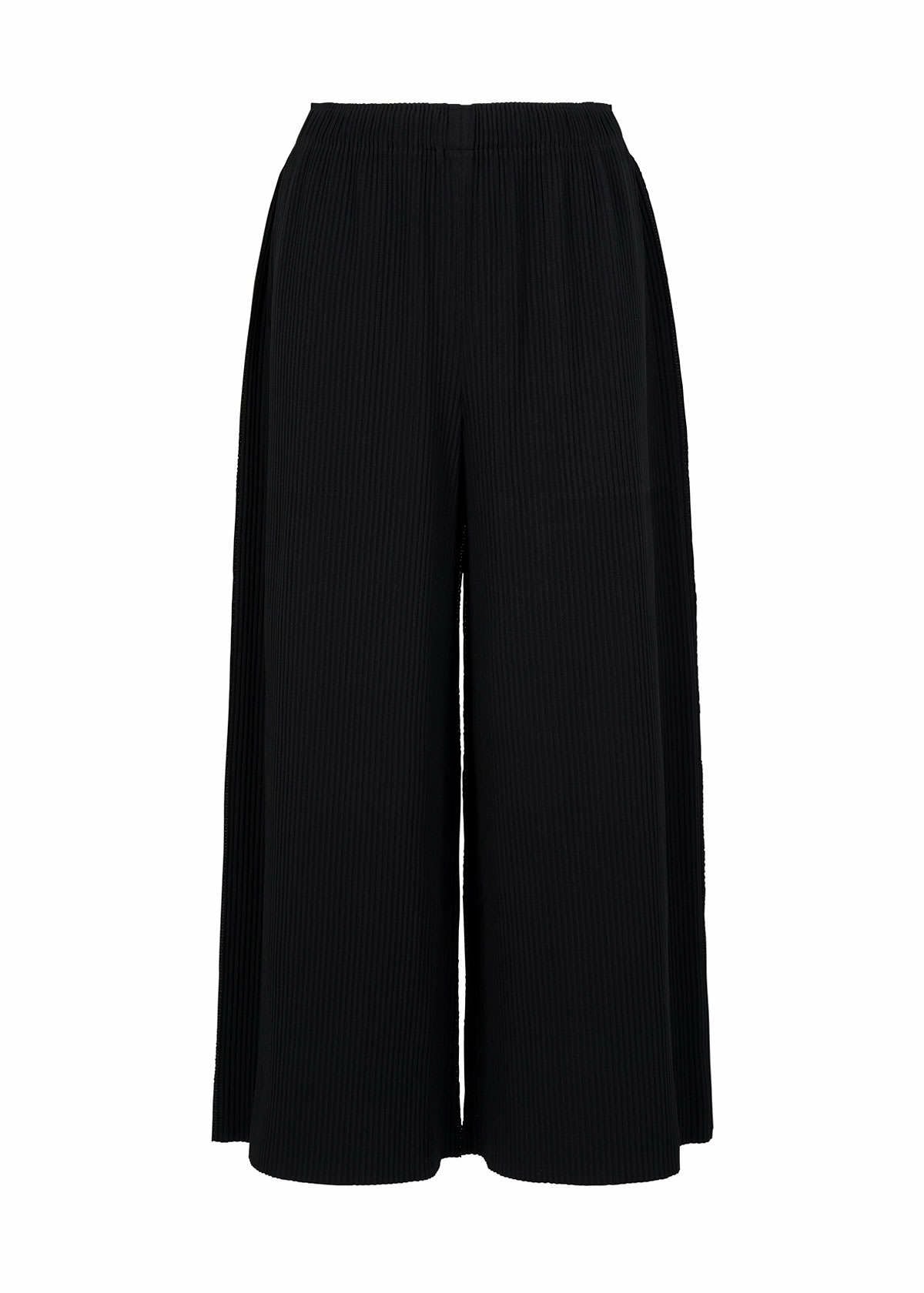 me ISSEY MIYAKE FINE KNIT PLEATS BLACK PANTS