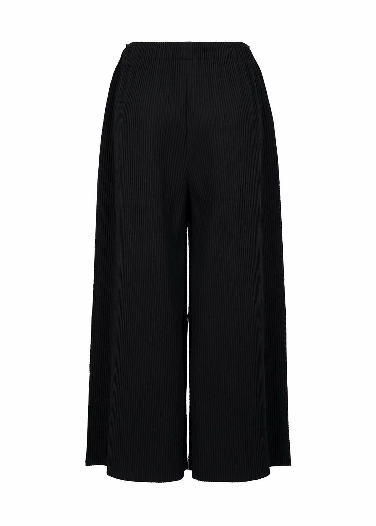 me ISSEY MIYAKE FINE KNIT PLEATS BLACK PANTS