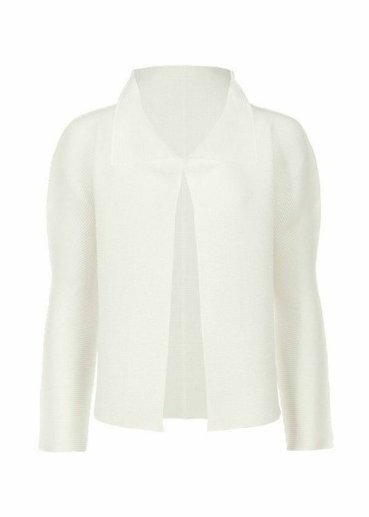 me ISSEY MIYAKE  STRETCH PLEATS CARDIGAN